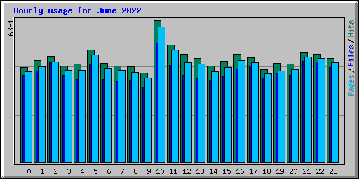 Hourly usage for June 2022